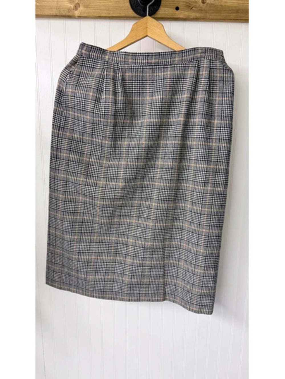 Vintage Pendleton virgin wool skirt size 10 lined preppy office retro tartan